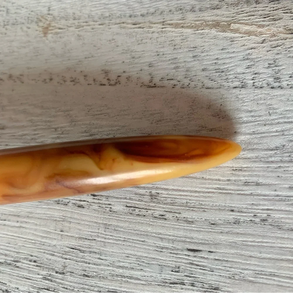 Vintage Bakelite Can Bottle Jar Opener Butterscotch Swirl Barware Kitchenware